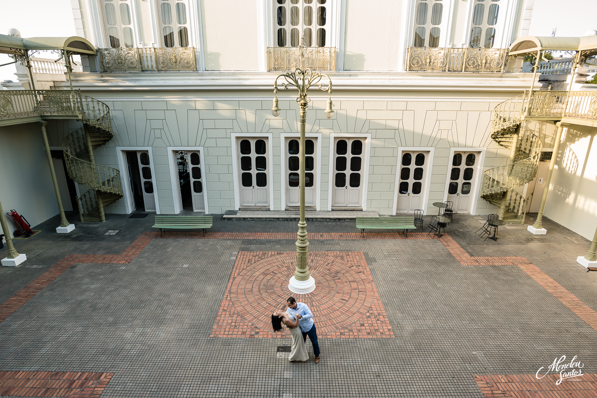 Ensaio de casal no Teatro José de Alencar em Fortaleza