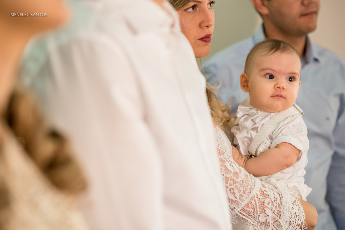 Batizado do pequeno Miguel realizado na Igreja Nossa Senhora das Graças e a recepção na Bon Jour Cafeteria