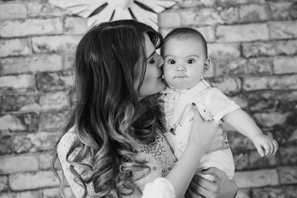Batizado do pequeno Miguel realizado na Igreja Nossa Senhora das Graças e a recepção na Bon Jour Cafeteria
