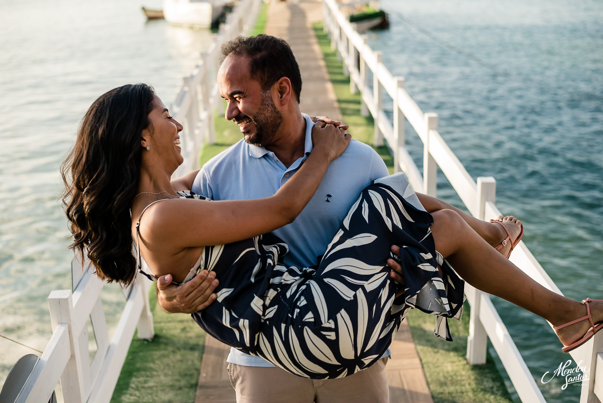 Ensaio pré casamento de casal velejando no iate Clube de Fortaleza-CE