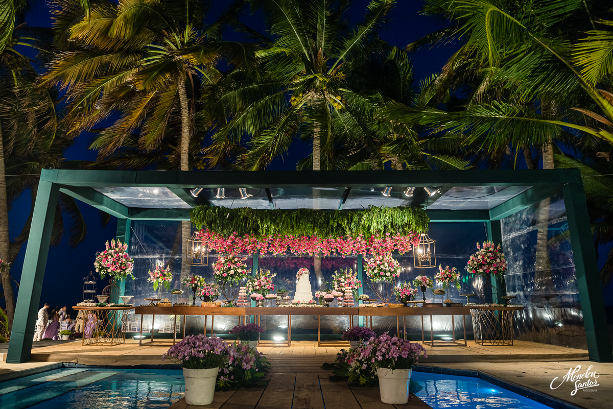 decoração para casamento na praia