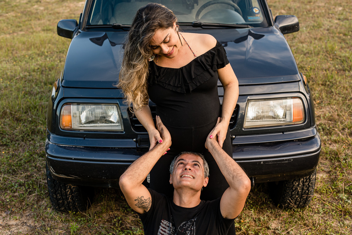 grávida em book de gestante em fortaleza