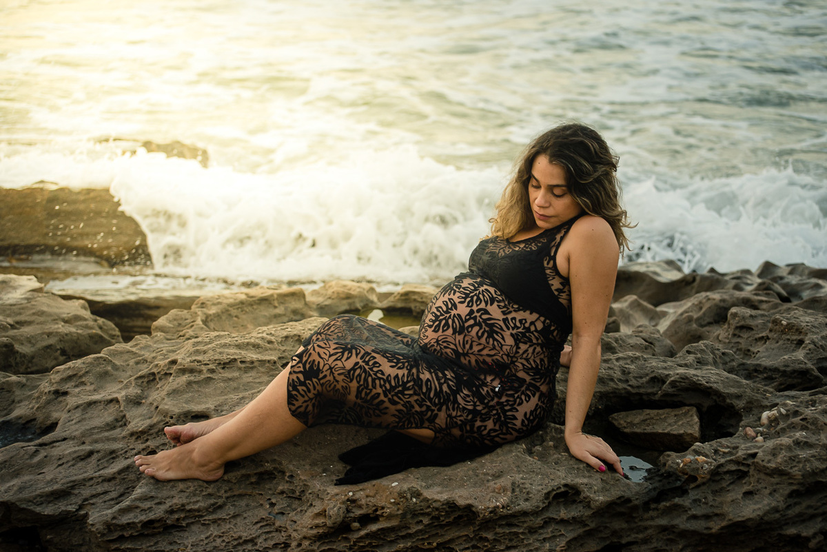 grávida em book de gestante em fortaleza