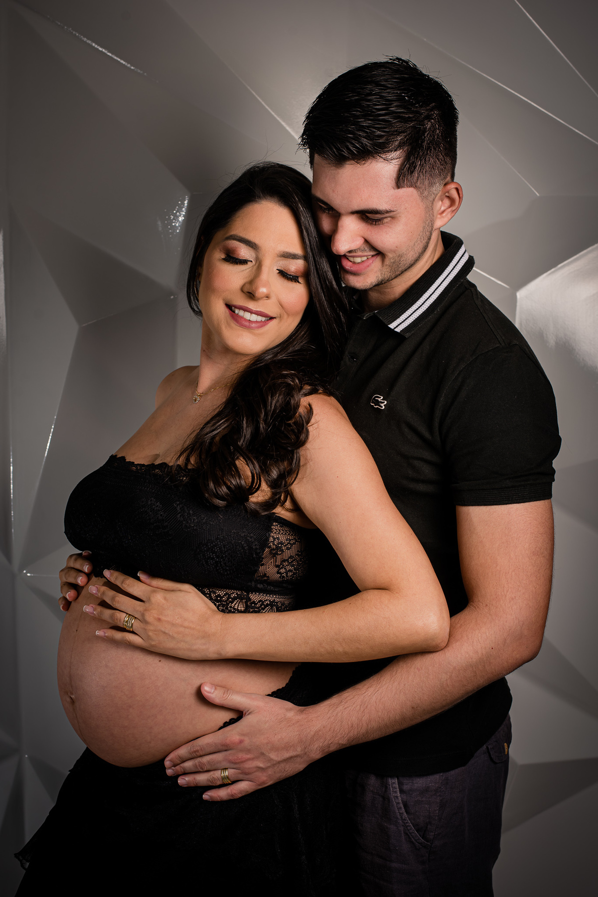 gestante de lingerie