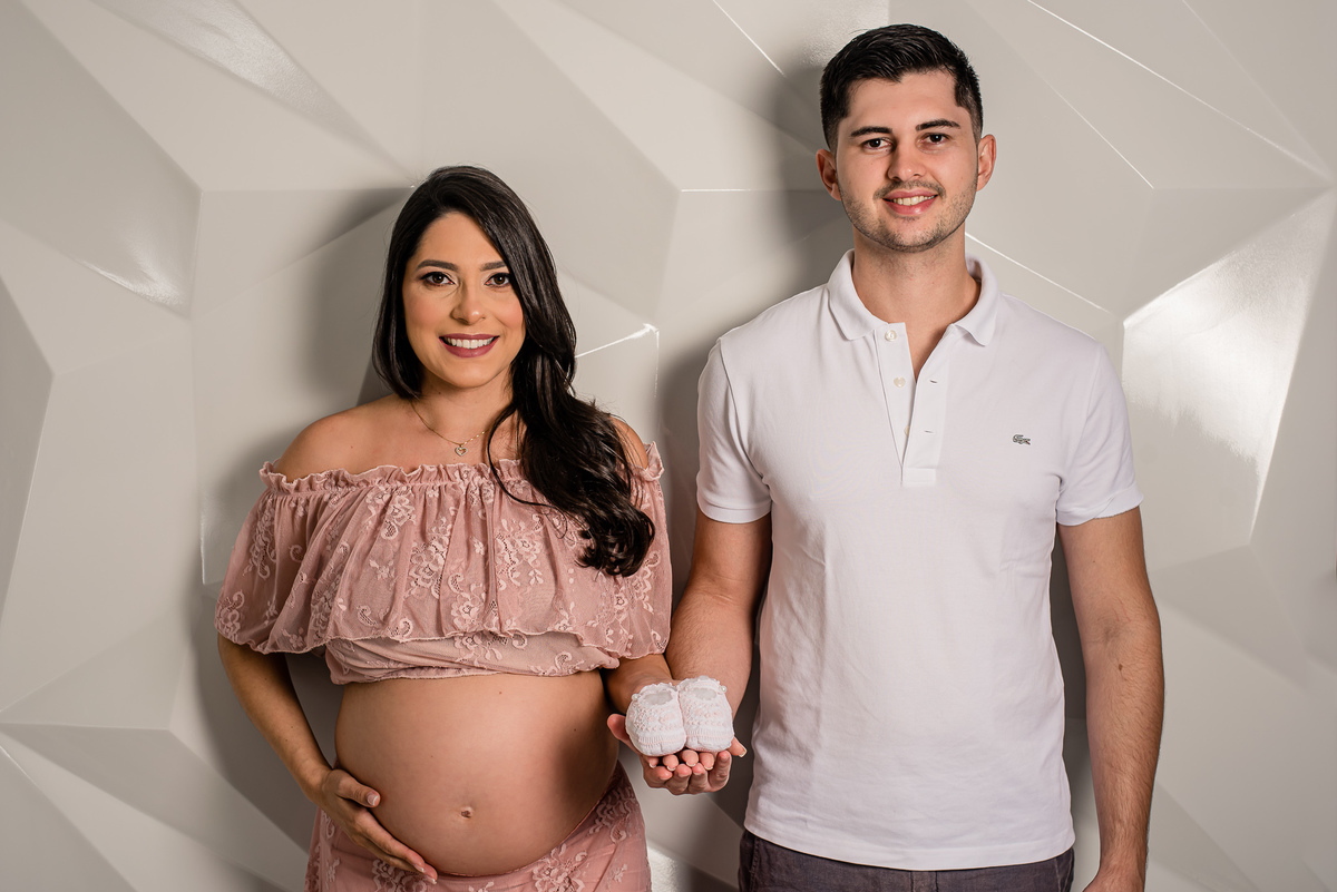 gestante de lingerie