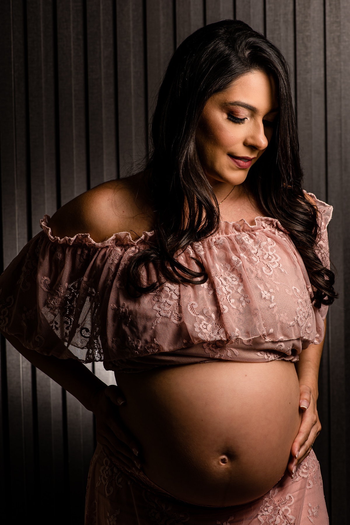 gestante de lingerie