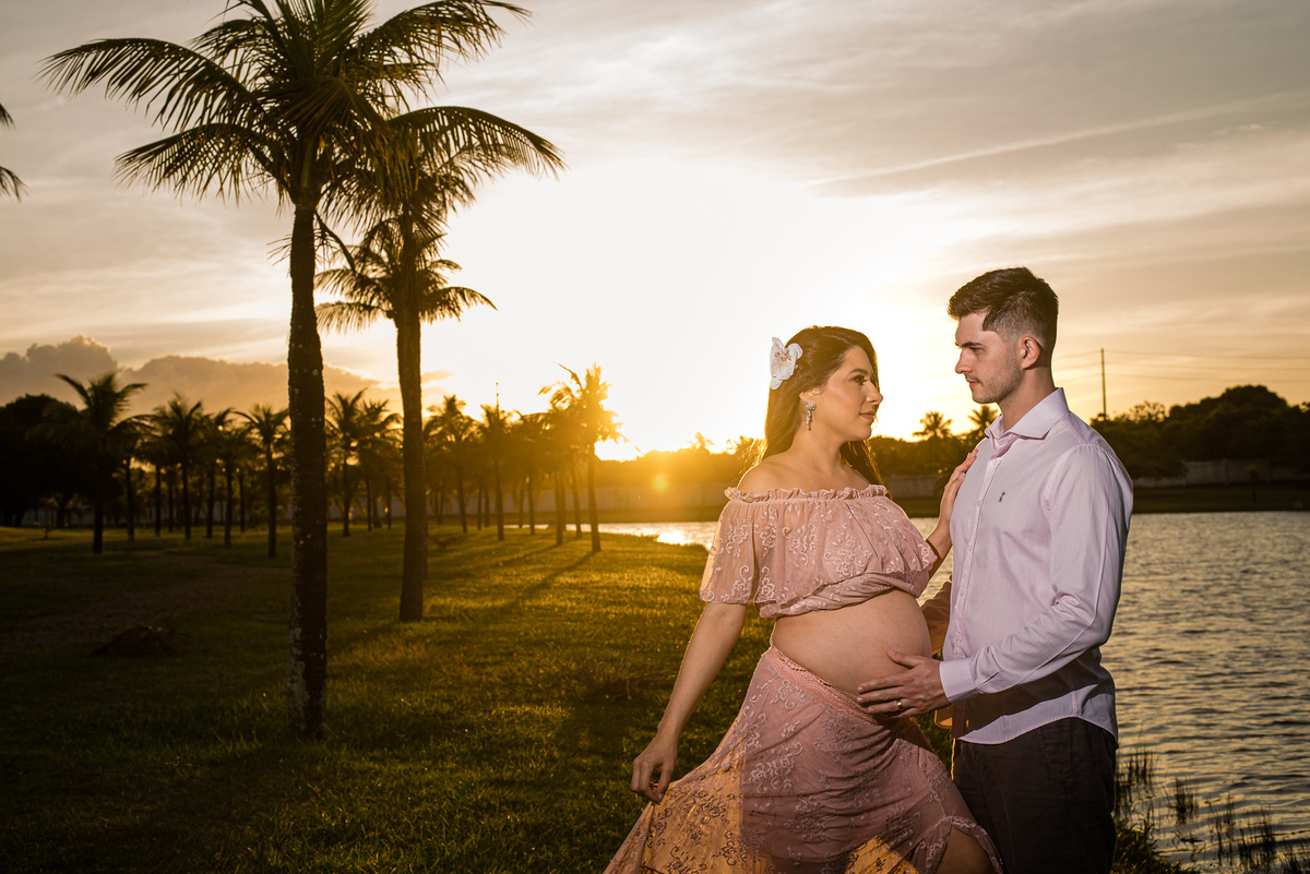 gestante de lingerie