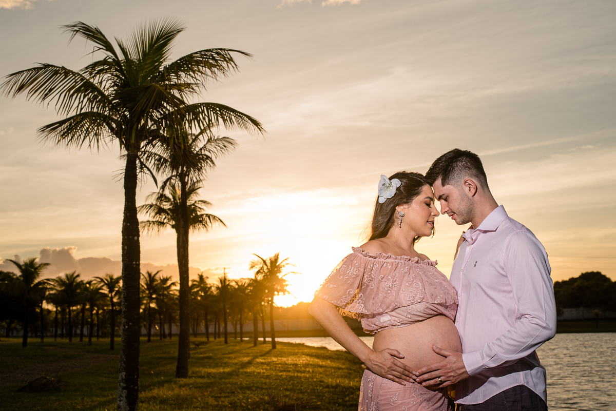 gestante de lingerie