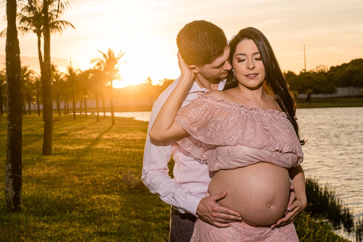 gestante de lingerie