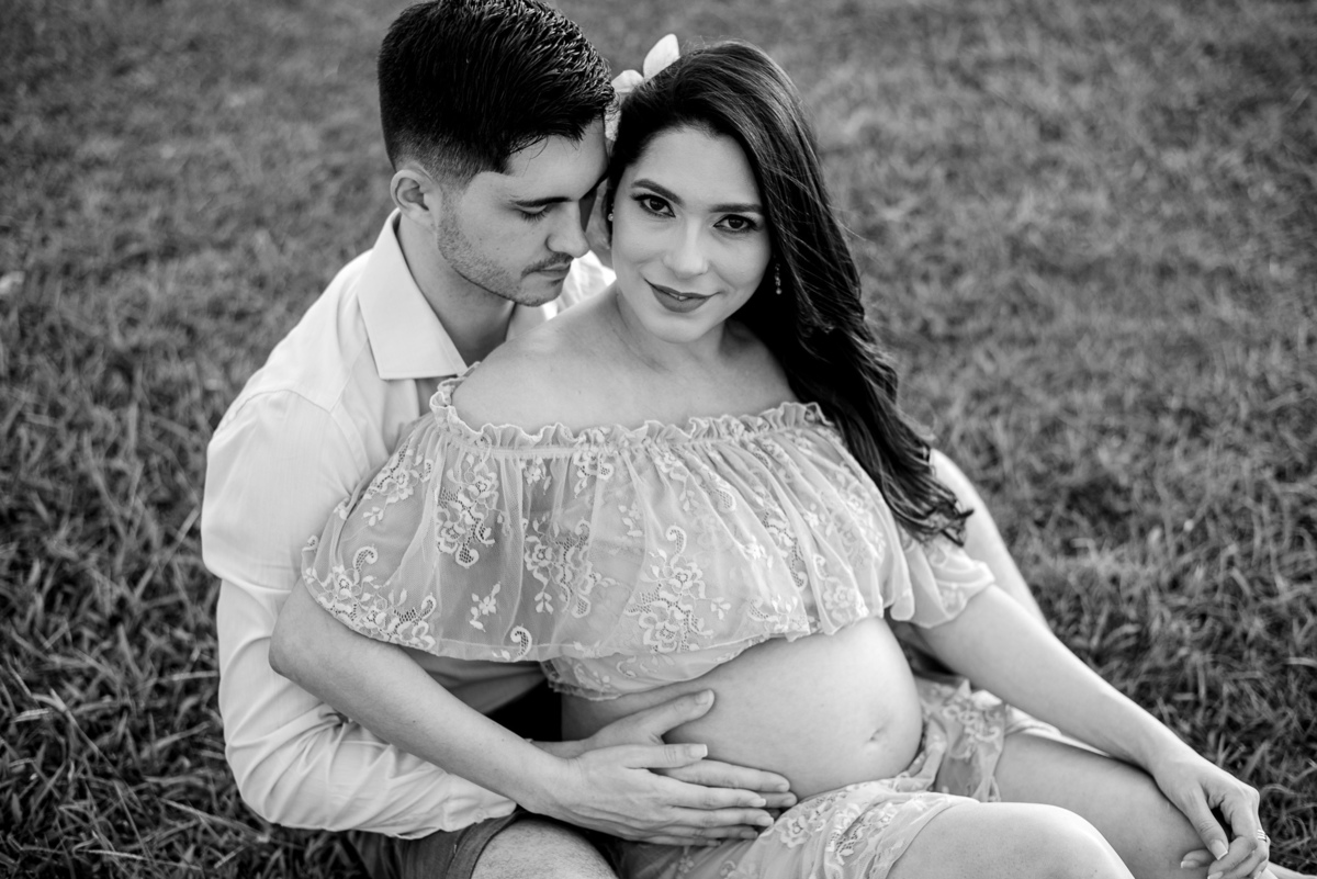 gestante de lingerie