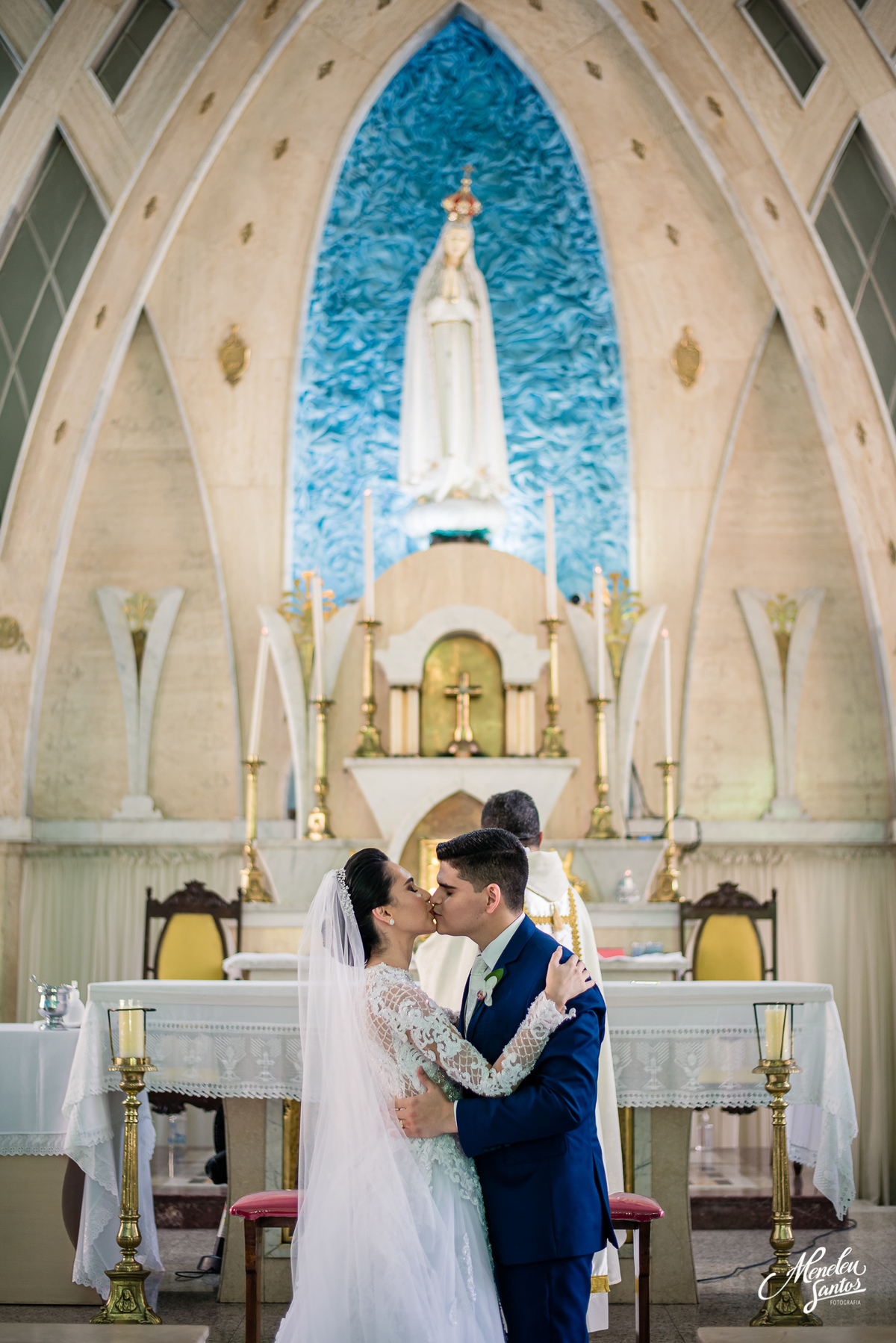 Terno azul marinho noivo igreja de fátima em fortaleza