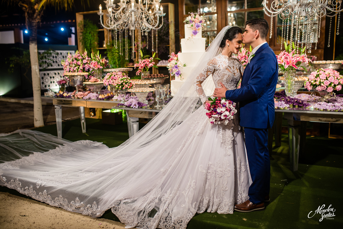 Decoração Alices Buffet em casamento em Fortaleza por fotógrafo Meneleu Santos