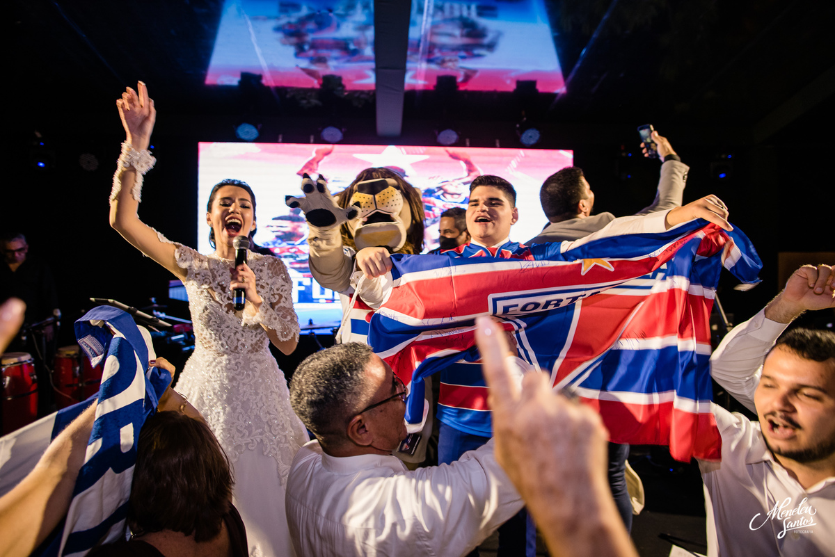 Festa de casamento com Juba mascote do Fortaleza Esporte clube