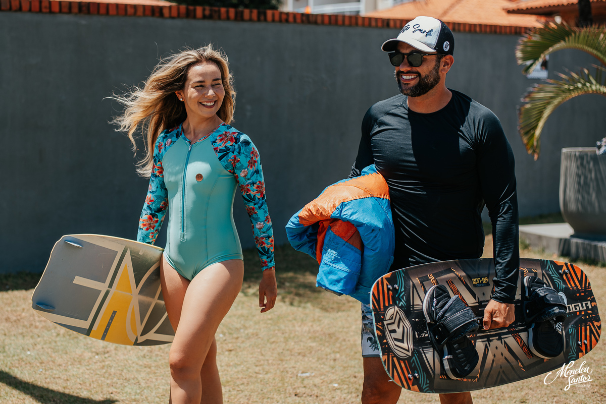 Pré wedding no Cumbuco com casal  kitesurf 