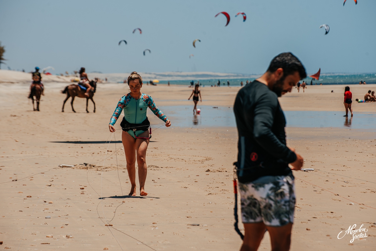 Pré wedding no Cumbuco com casal  kitesurf 
