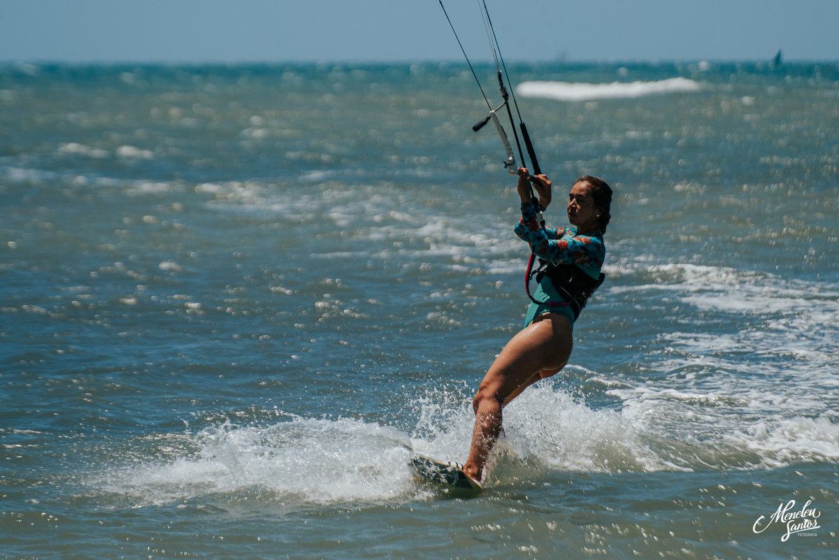 Ensaio com kitesurf na praia do Cumbuco no Ceará