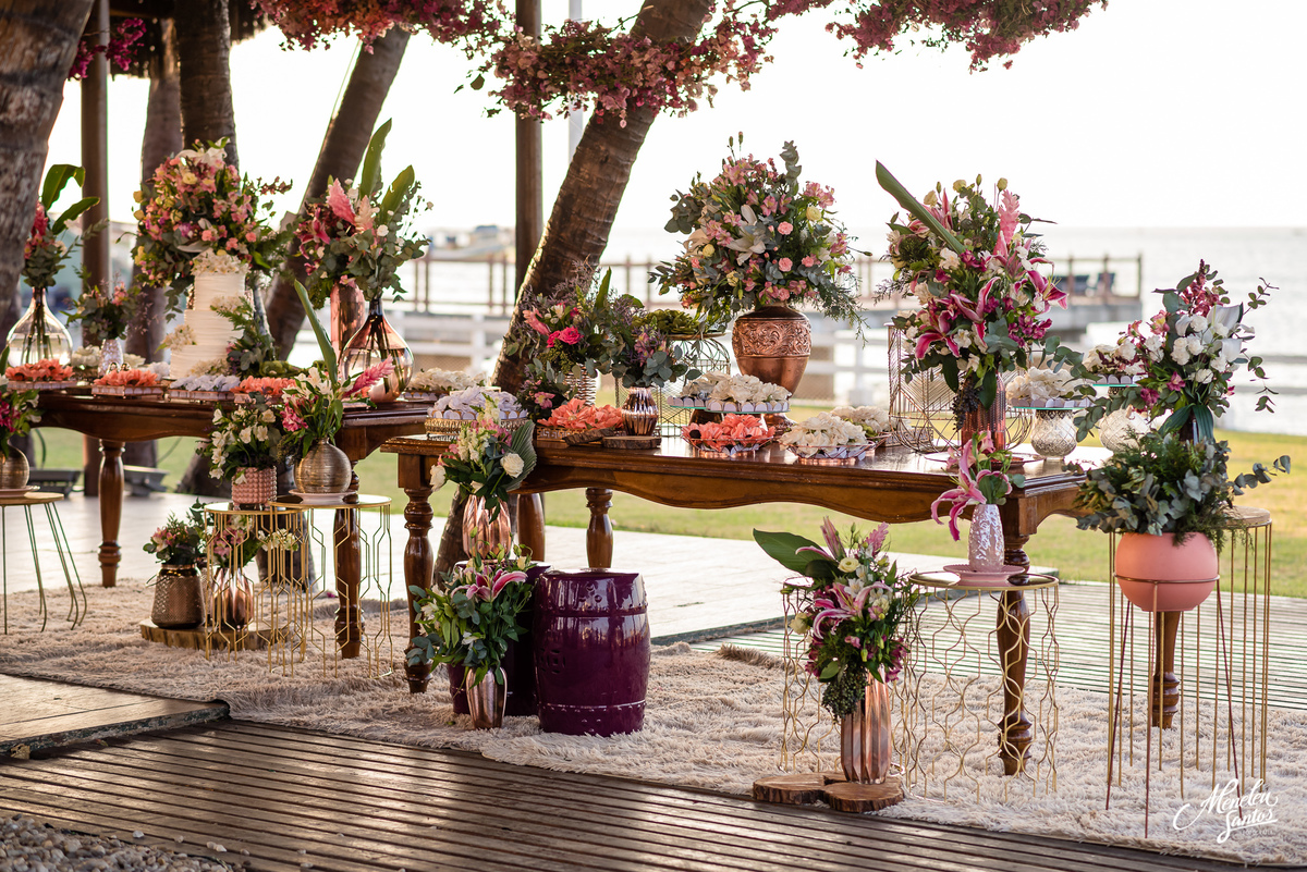 Recepção de casamento no Iate Clube em Fortaleza - CE