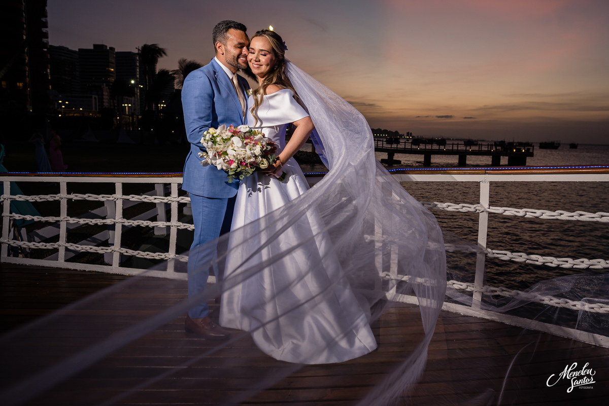 Recepção de casamento no Iate Clube em Fortaleza - CE