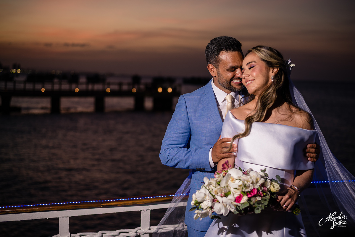 Recepção de casamento no Iate Clube em Fortaleza - CE