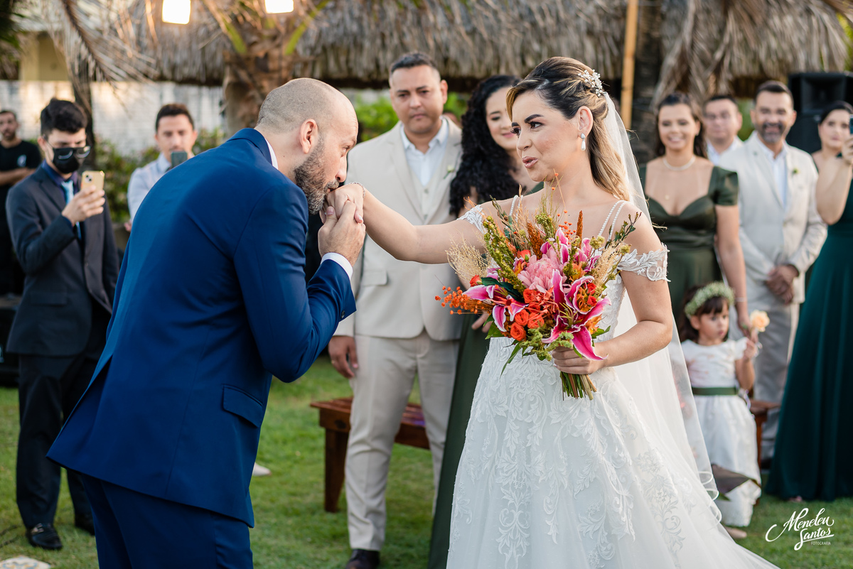 Noivo com Terno azul marinho