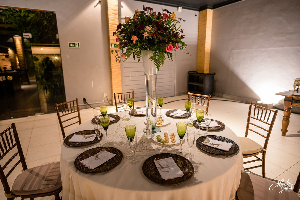 casamento com decoração no buffet Casa Viriato