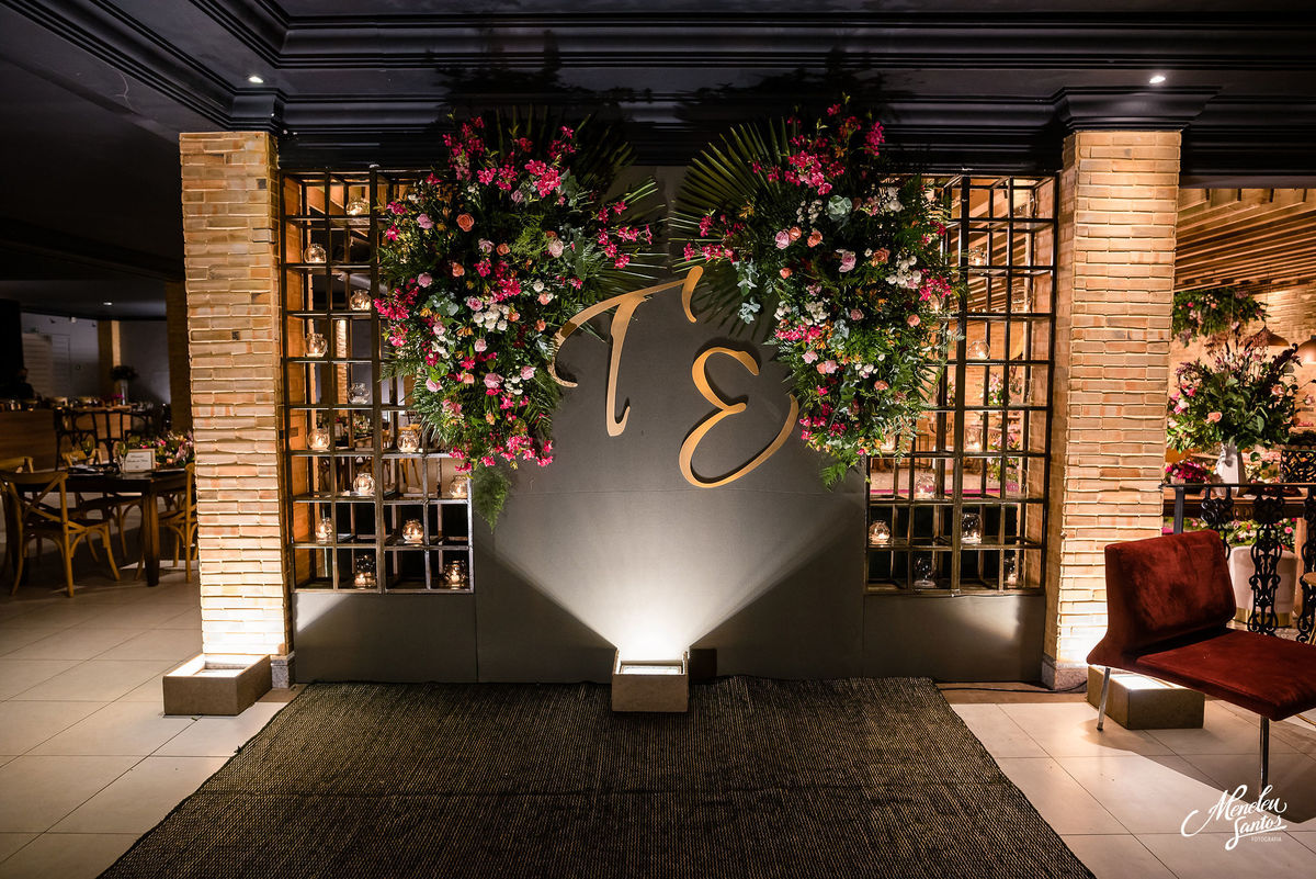 casamento com decoração no buffet Casa Viriato