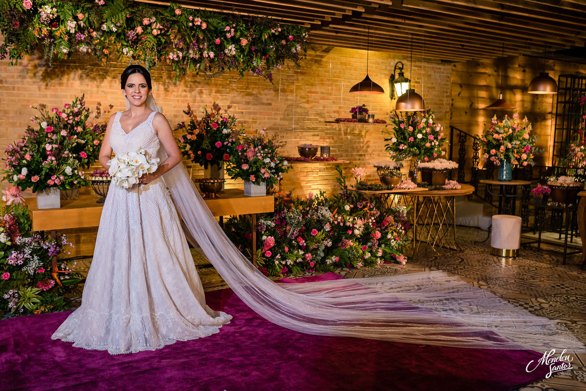 casamento com decoração no buffet Casa Viriato