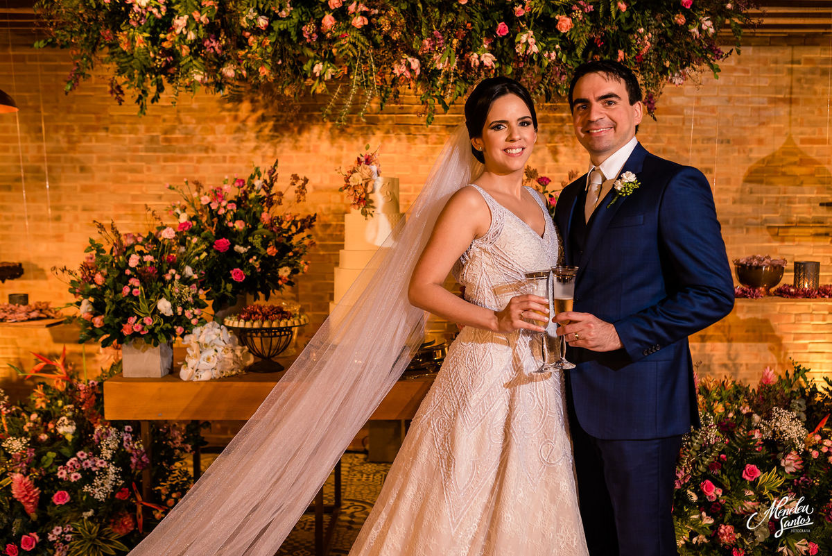 casamento com decoração no buffet Casa Viriato
