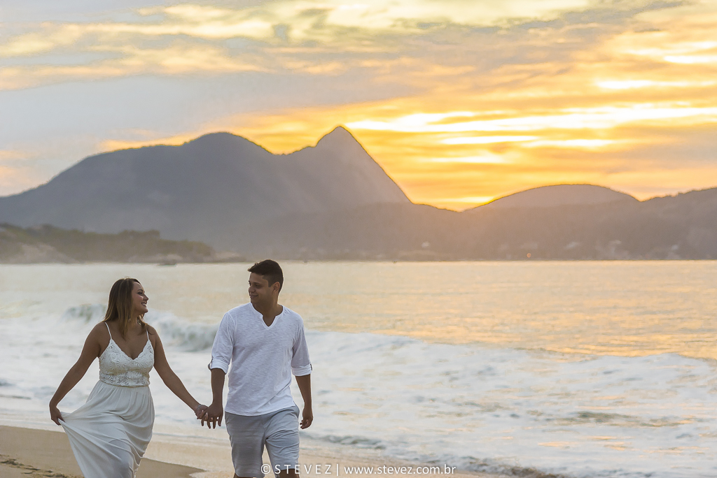 ensaio pre casamento niteroi sol nascendo