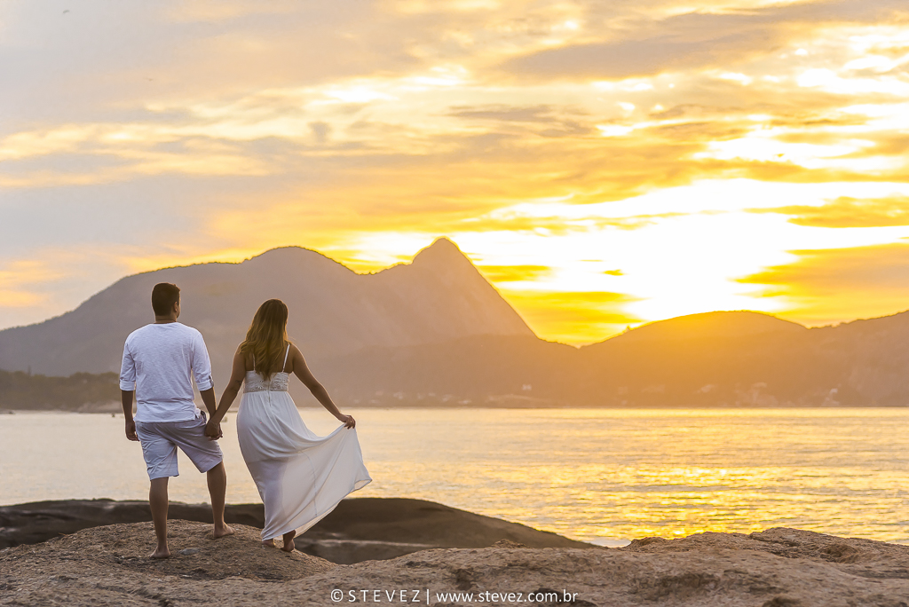 ensaio pre casamento niteroi sol nascendo