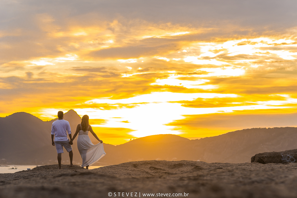 ensaio pre casamento niteroi sol nascendo