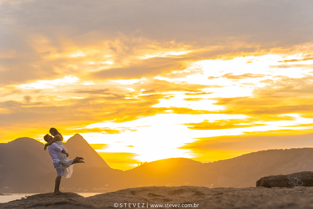 ensaio pre casamento niteroi sol nascendo