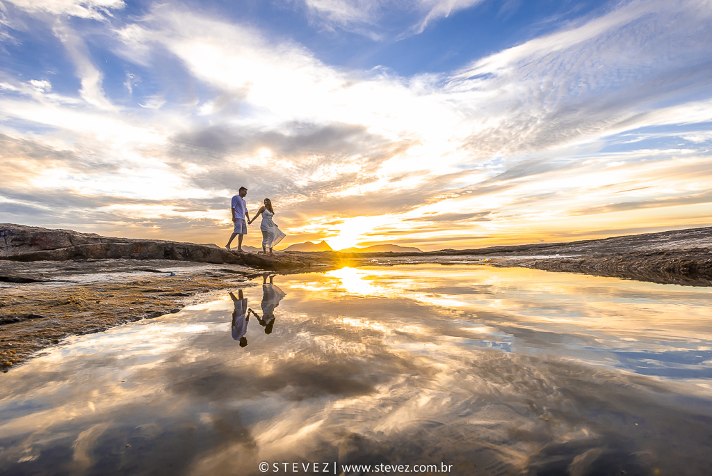 ensaio pre casamento niteroi sol nascendo