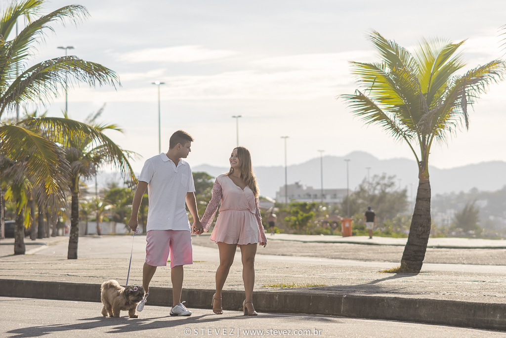 ensaio pre casamento com cachorro