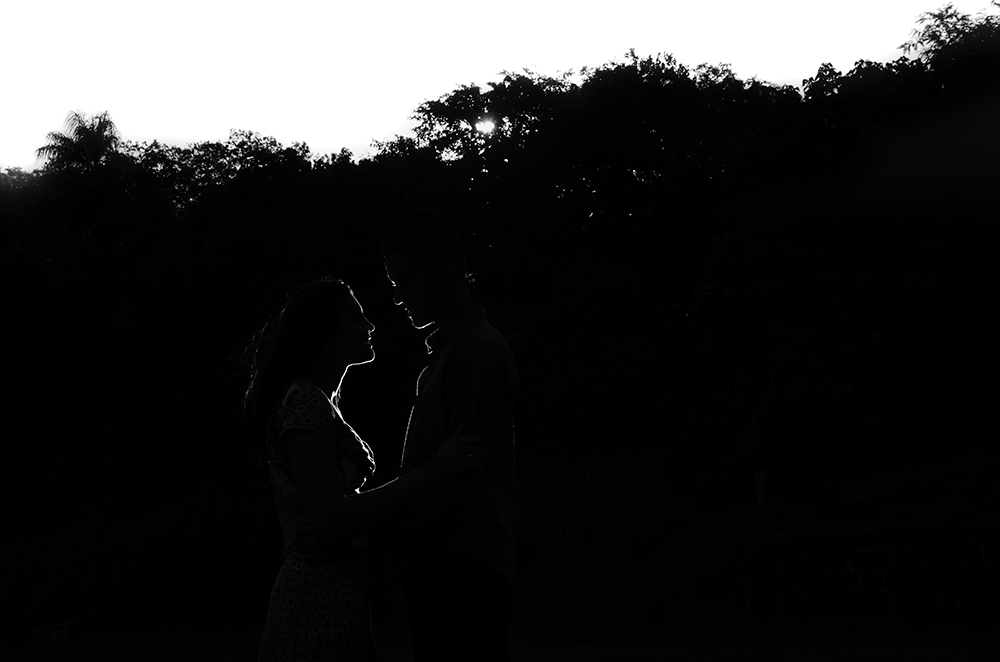Ensaio Pré-Wedding Silhueta ensaio de casal piracicaba