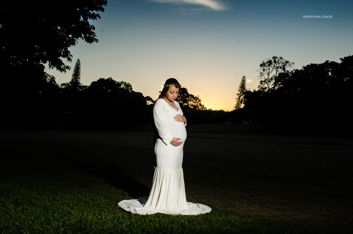 Vestido de Sereia para gestante