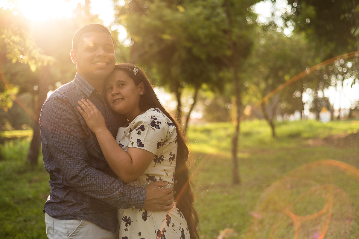 foto com raios de sol criativo