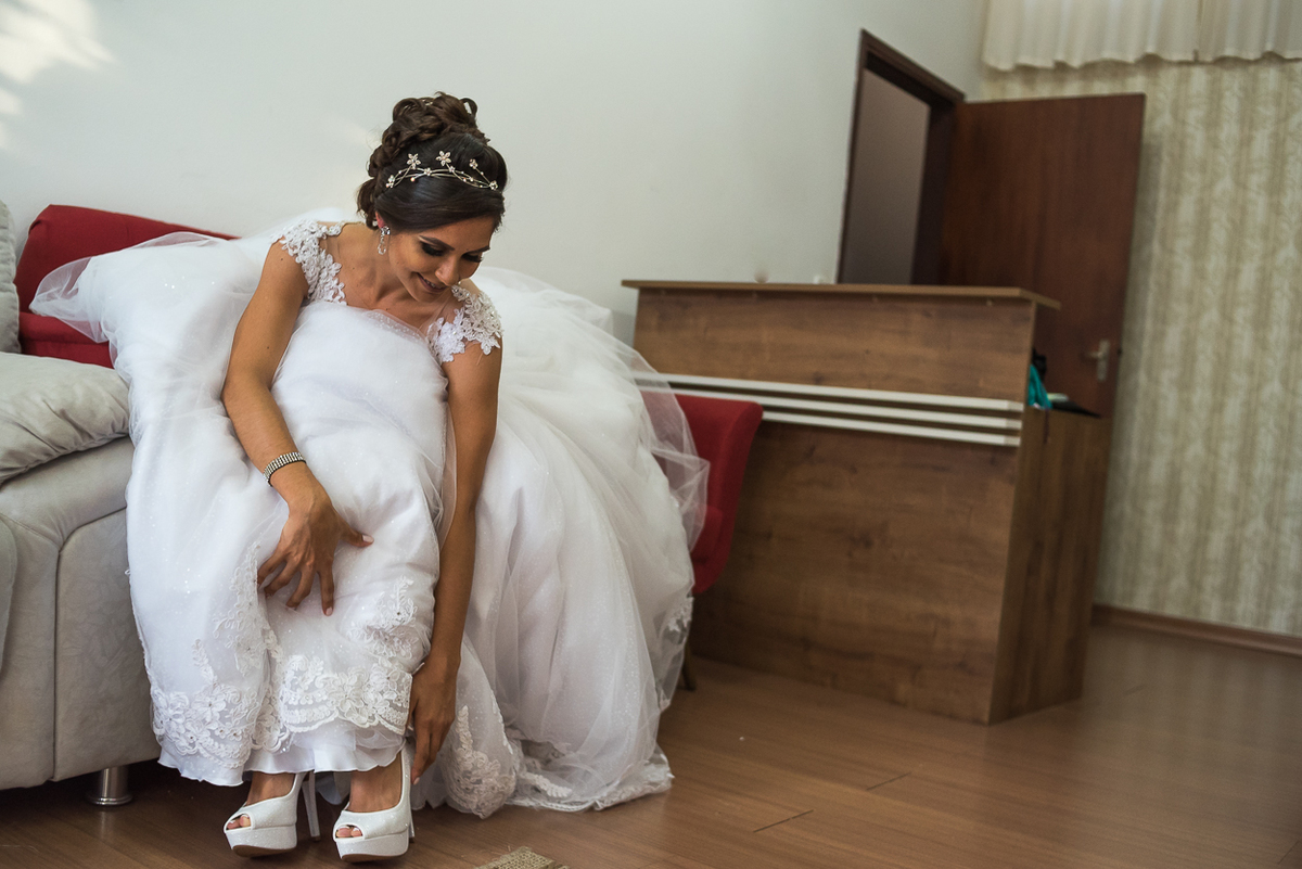 Sapato Christian Louboutin Branco para noivas