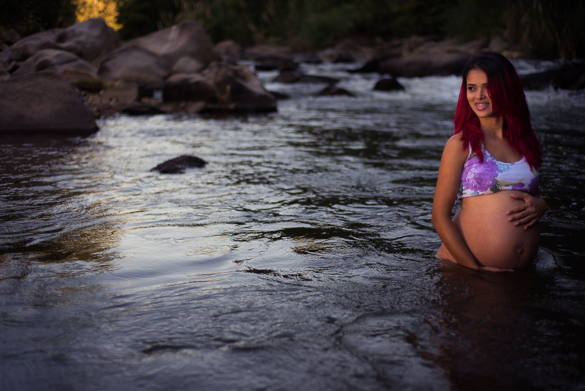 Fotografia Ideias para ensaio de gestante dentro do rio por Ronny Viana