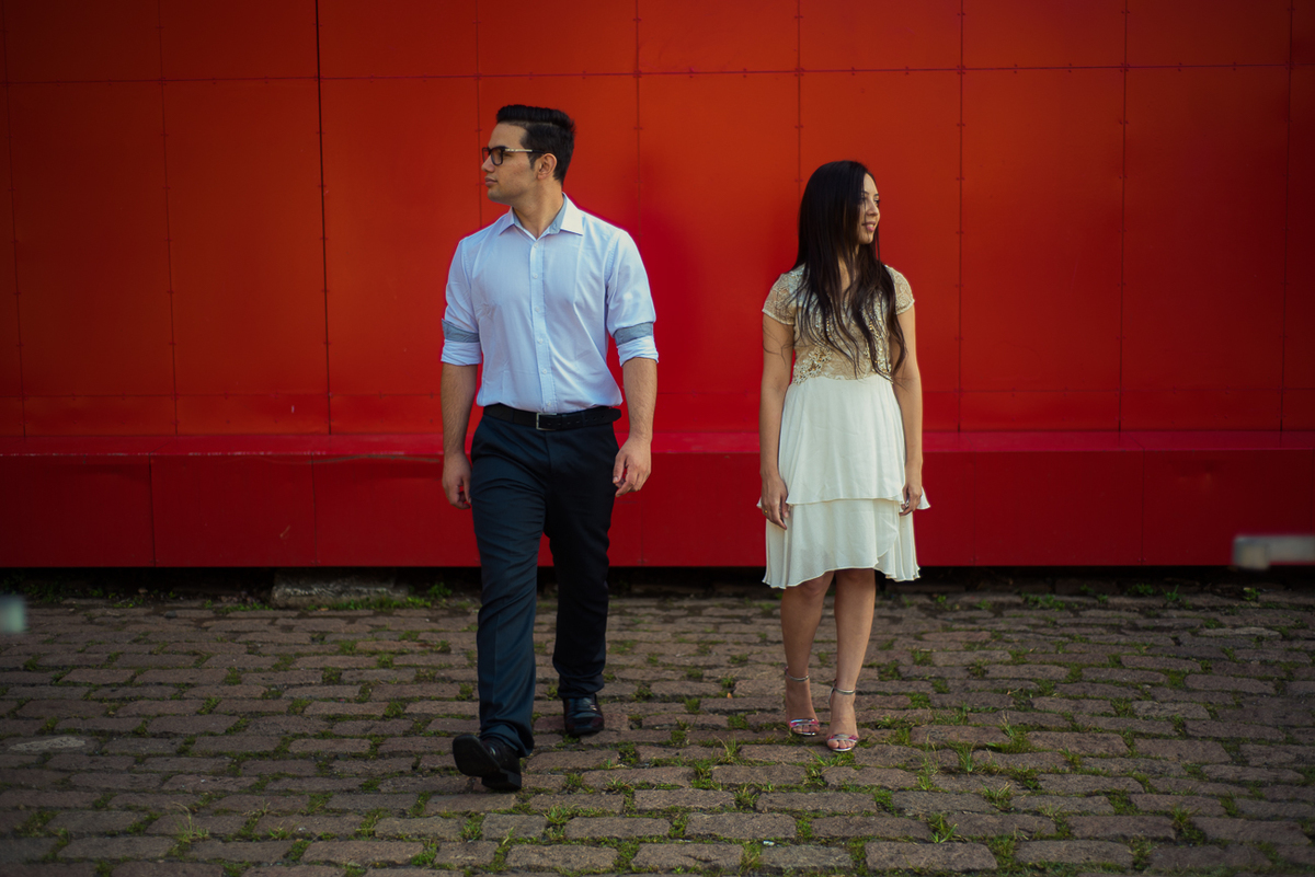 paredao vermelho ensaio pre wedding por ronny viana teatro do engenho em Piracicaba SP