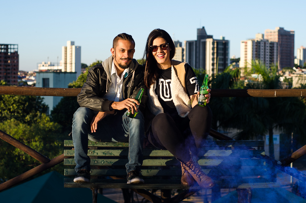 sorrindo e te amando