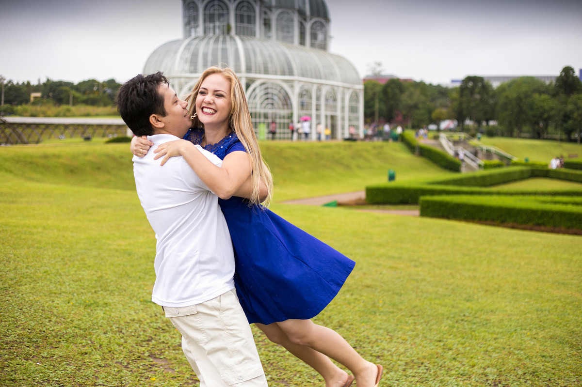 Ensaio casal espontâneo jardim botânico