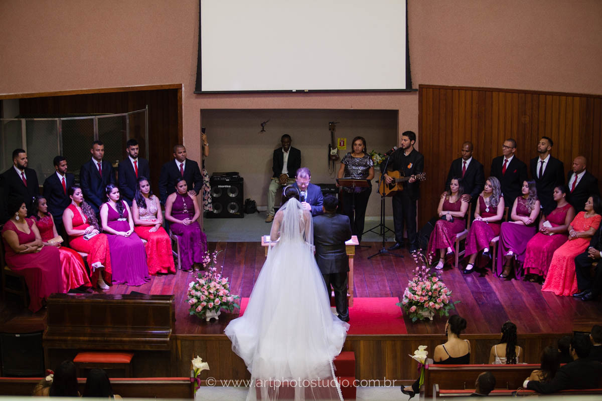 Cerimônia de casamento religiosa na Igreja Batista de Barra de São João, Casimiro de Abreu / RJ
