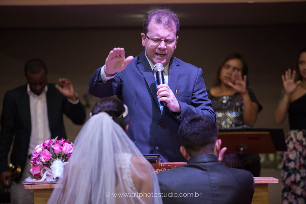 Cerimônia de casamento religiosa na Igreja Batista de Barra de São João, Casimiro de Abreu / RJ