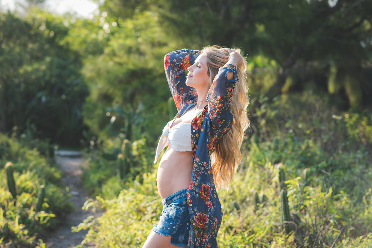 ensaio gestante no verde rj