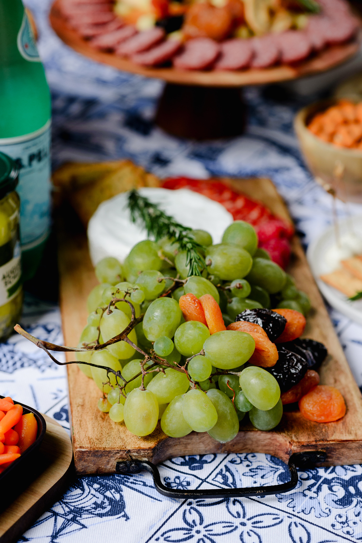 Food on the table of the birthday party celebration