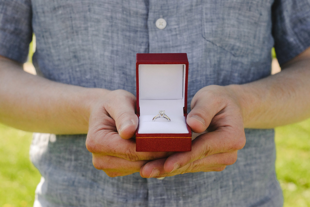 Surprise engagement proposal in Amsterdam, The Netherlands. The ring.