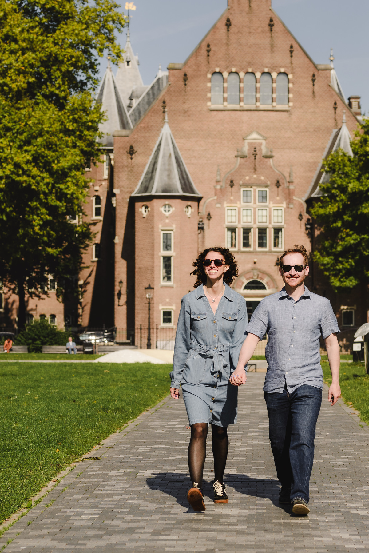 Surprise engagement proposal in Amsterdam, The Netherlands. Couple Photo session after the proposal.