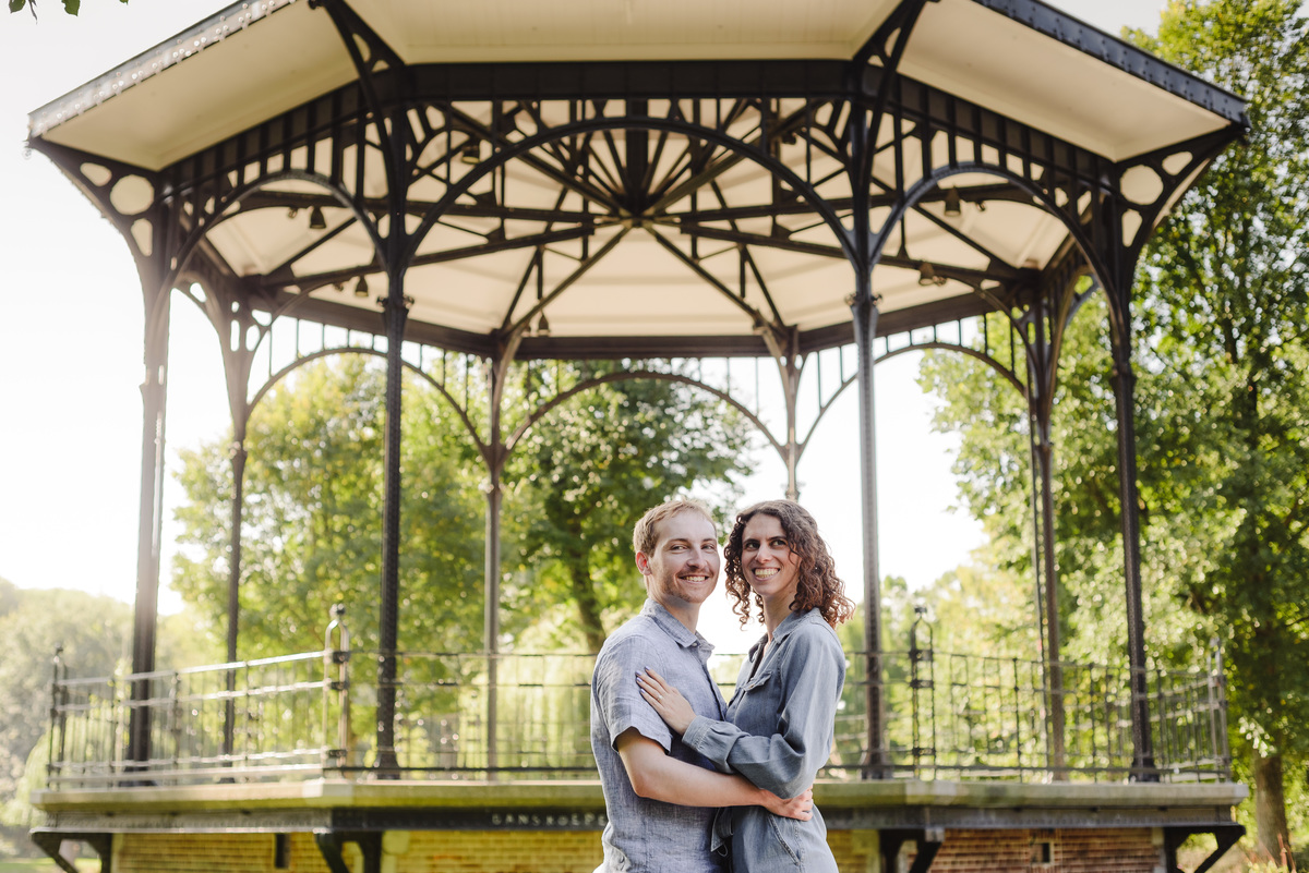 Surprise engagement proposal in Amsterdam, The Netherlands. Couple Photo session after the proposal.