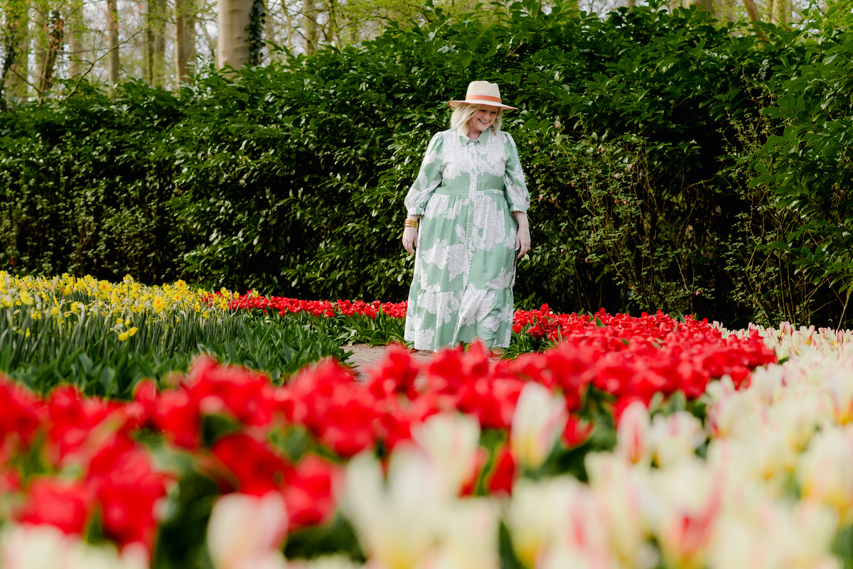 Early tulips blooming at Keukenhof March 26